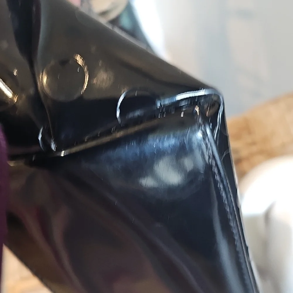 Kate Spade Black Patent Leather Tote Bag